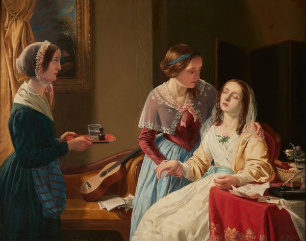 Tragic News  by John Thomas Peele - Hand-Painted Oil Painting Reproduction