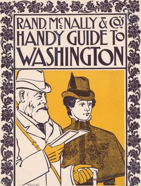 Main Product Photo of Rand, McNally and Co's Handy Guide to Washington  Painting by John Thompson Willing