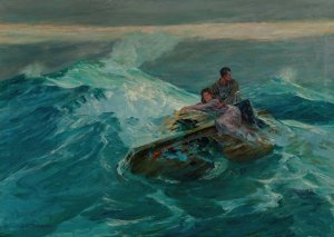 Shipwreck Survivors by John Todahl Oil Painting