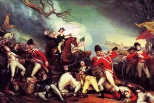 Death Of General Mercer at the Battle of Princeton painting by John Trumbull