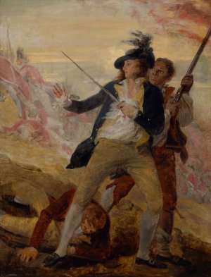 Lieutenant Thomas Grosvenor and Servant by John Trumbull Oil Painting