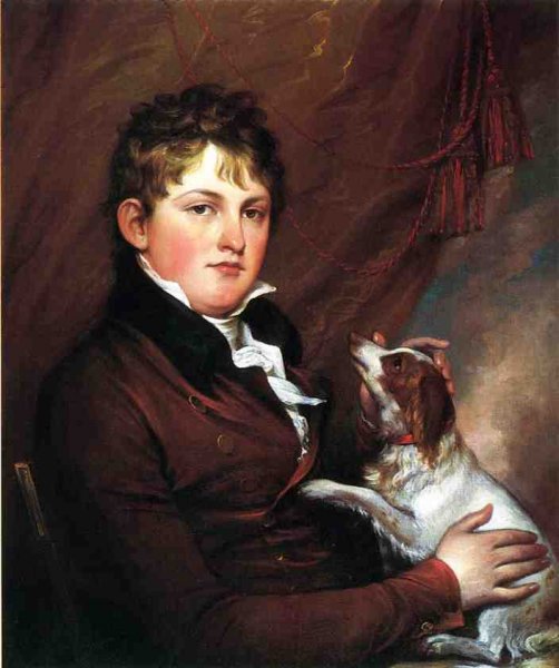 Portrait of John M. Trumbull, the Artist's Nephew by John Trumbull - Hand-Painted Oil Painting Reproduction