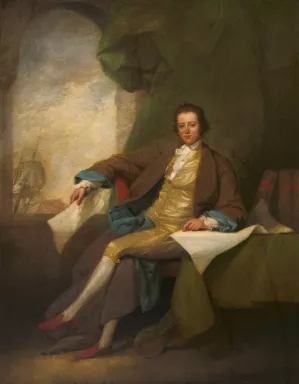 Samuel Blodget, Jr. Oil painting by John Trumbull