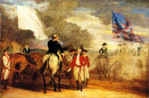 Study for Surrender of Cornwallis at Yorktown by John Trumbull Oil Painting