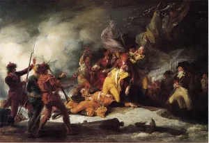 The Death of General Montgomery in the Attack on Quebec, December 31, 1775 Oil painting by John Trumbull