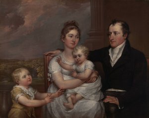 The Vernet Family by John Trumbull Oil Painting
