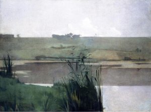 Arques-la-Bataille Oil painting by John Twachtman