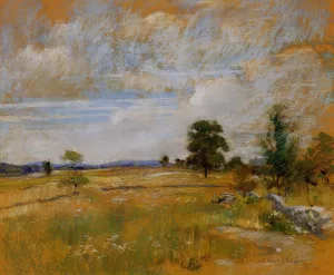 Connecticut Landscape by John Twachtman - Oil Painting Reproduction
