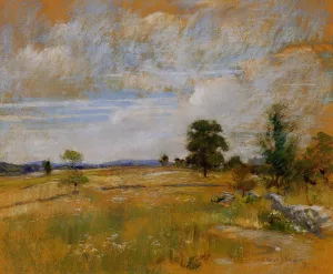 Connecticut Landscape Oil painting by John Twachtman