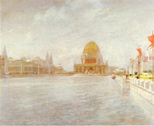 Court of Honor, World's Columbian Exposition by John Twachtman Oil Painting