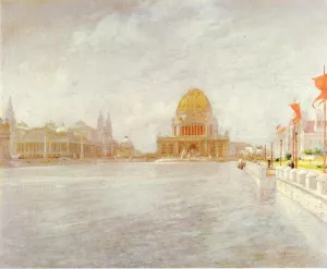 Court of Honor, World's Columbian Exposition by John Twachtman - Oil Painting Reproduction