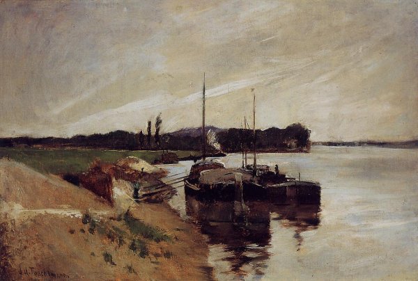 Main Product Photo of Mouth of the Seine Painting by John Twachtman