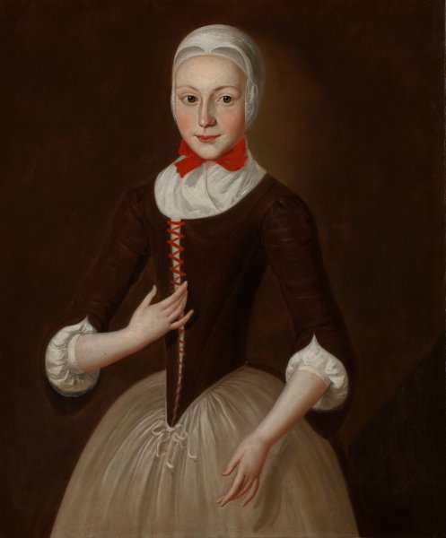 Young Moravian Girl  by John Valentine Haidt - Hand-Painted Oil Painting Reproduction