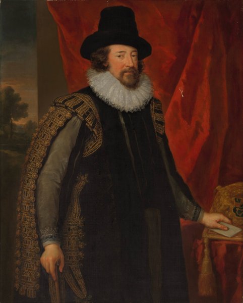 Main Product Photo of Portrait of Francis Bacon  Painting by John Vanderbank