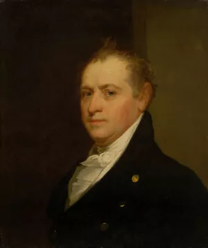 Oliver Wolcott, Jr. by John Vanderlyn Oil Painting