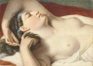 Study for Ariadne Asleep on the Island of Naxos by John Vanderlyn Oil Painting