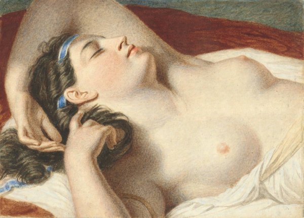 Main Product Photo of Study for Ariadne Asleep on the Island of Naxos  Painting by John Vanderlyn