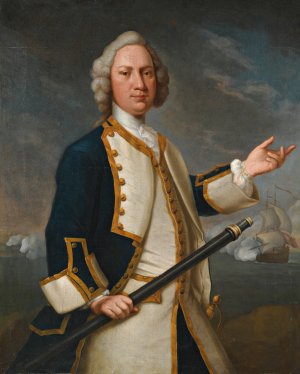 Portrait of Captain Forrest R.N. by John Vandiest Oil Painting