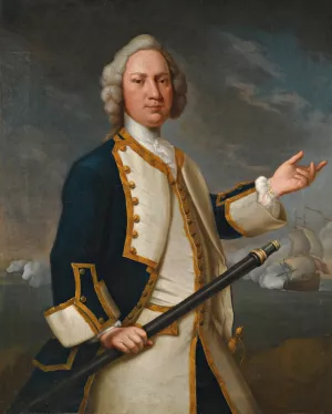 Portrait of Captain Forrest R.N. by John Vandiest Oil Painting