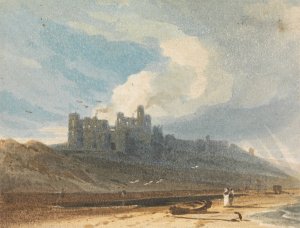 Bamburgh Castle, Northumberland by John Varley Oil Painting