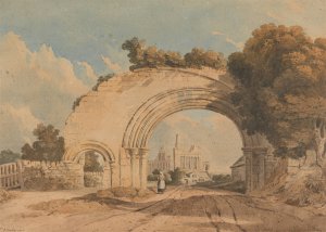 Byland Abbey, Yorkshire by John Varley Oil Painting