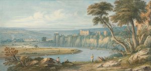 Chepstow Castle by John Varley Oil Painting