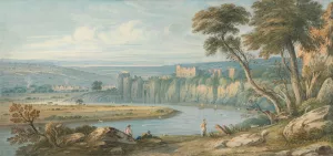 Chepstow Castle by John Varley Oil Painting
