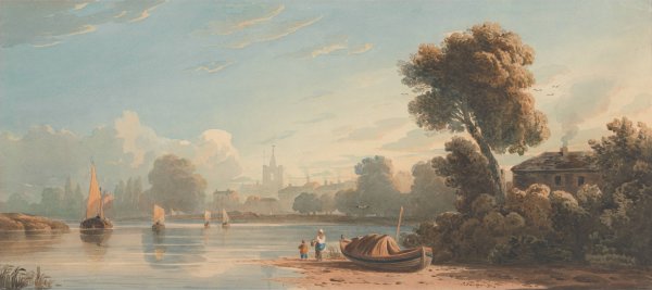 Chiswick  by John Varley - Hand-Painted Oil Painting Reproduction