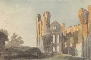 Kirkstall Abbey near Leeds by John Varley Oil Painting