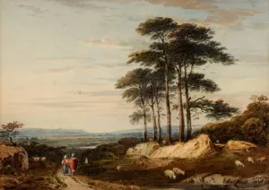 Landscape by John Varley Oil Painting