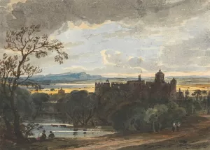 Linlithgow Palace by John Varley Oil Painting