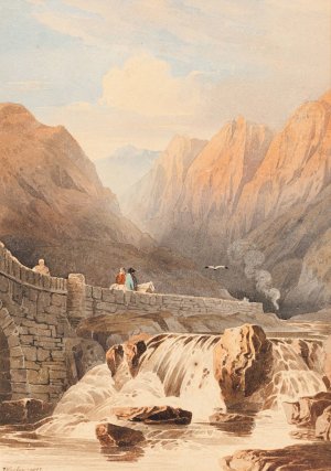 Pont Aberglaslyn by John Varley Oil Painting