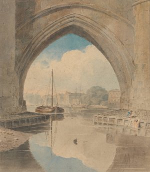 The Bridge by John Varley Oil Painting