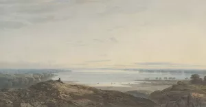 The Curfew by John Varley Oil Painting