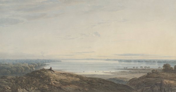 The Curfew  by John Varley - Hand-Painted Oil Painting Reproduction
