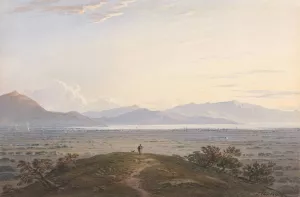 The Plains of Marathon by John Varley Oil Painting