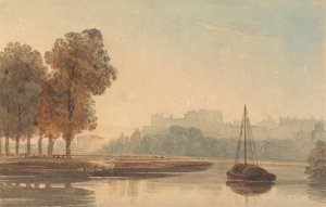 The Thames at Windsor by John Varley Oil Painting