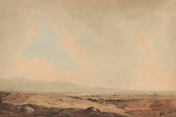 Vale of Clwyd, Wales  by John Varley - Hand-Painted Oil Painting Reproduction