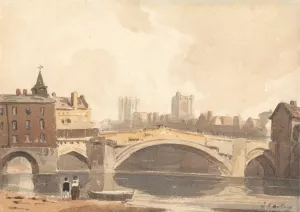 View of York by John Varley Oil Painting