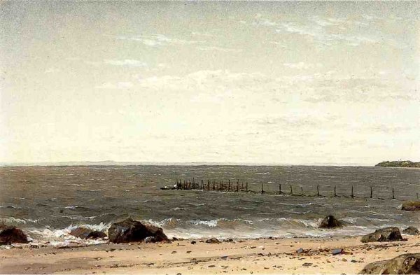 Main Product Photo of New England Beach Scene Painting by John W Casilear