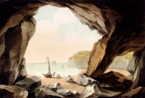 A View From A Cave Near Tenby, South Wales