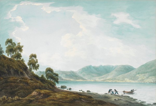 Main Product Photo of Head of Windermere from Belle Grange Farm  Painting by John Warwick Smith