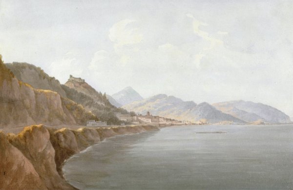 Salerno  by John Warwick Smith - Hand-Painted Oil Painting Reproduction