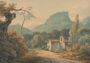 The Hermitage at Frascati by John Warwick Smith Oil Painting