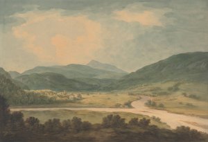 The Junction of Lyon and Tay by John Warwick Smith Oil Painting