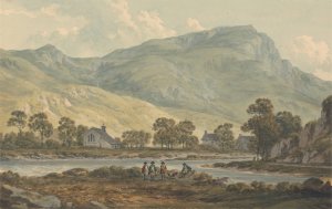The Priory of Beddgelert, Caernarfonshire by John Warwick Smith Oil Painting