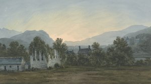 The Ruins of Cymer Abbey on the Mawddach River by John Warwick Smith Oil Painting