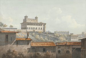 The Villa Medici, Rome by John Warwick Smith Oil Painting