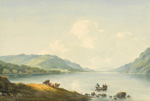 Ullswater from Gobarrow Park by John Warwick Smith Oil Painting