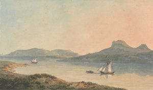 View of the Early Castle of Diganwy by John Warwick Smith Oil Painting